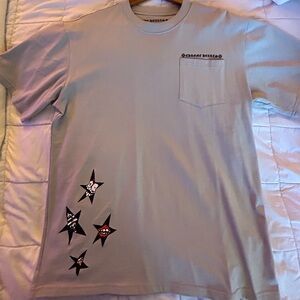 Chrome Hearts Gray Short Sleeve Tee with Star Design lightly worn GREAT DEAL!!!